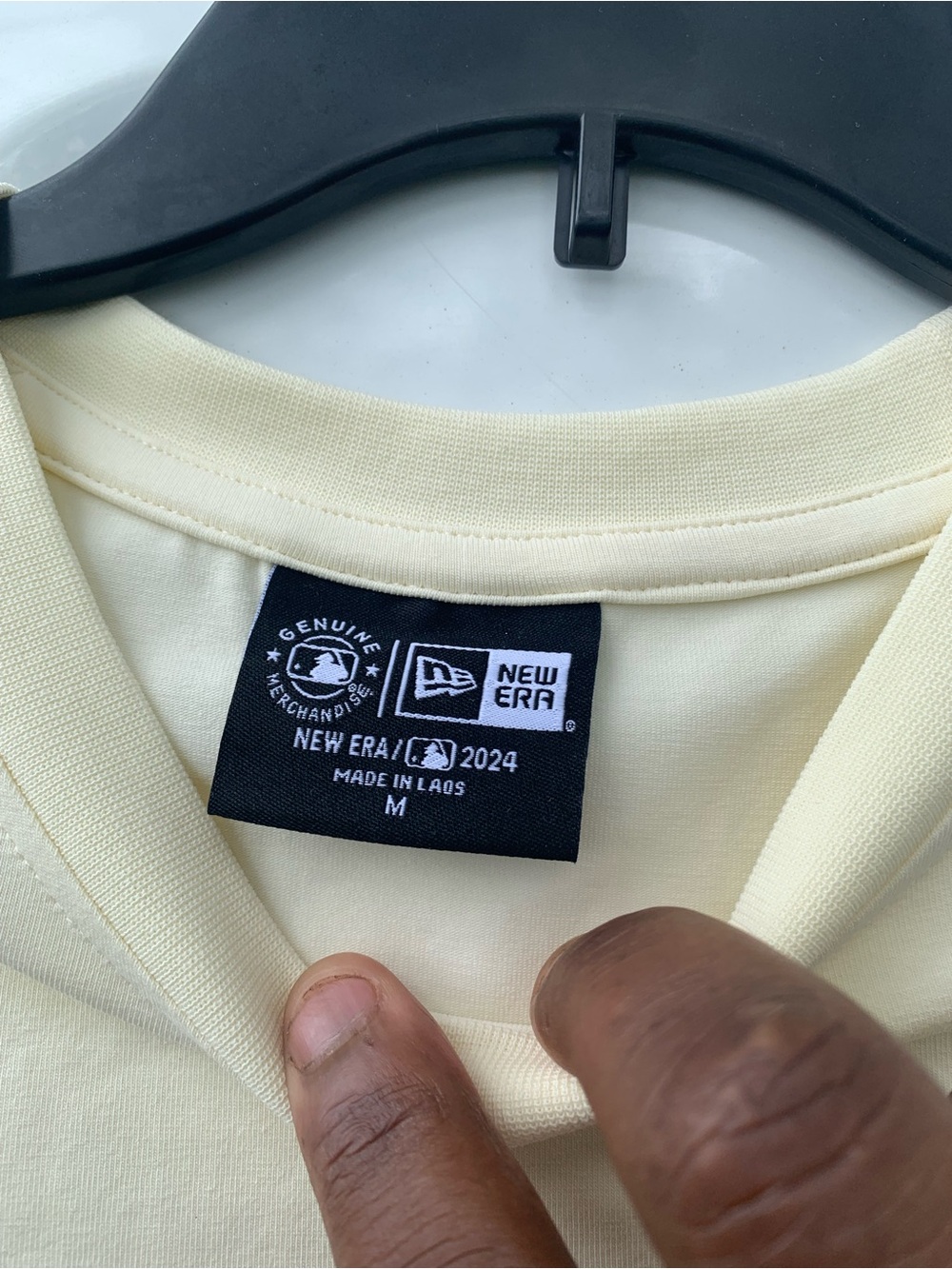 New Era Men’s Cream Crewneck Sweatshirt - Soft Neutral Tone